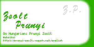 zsolt prunyi business card